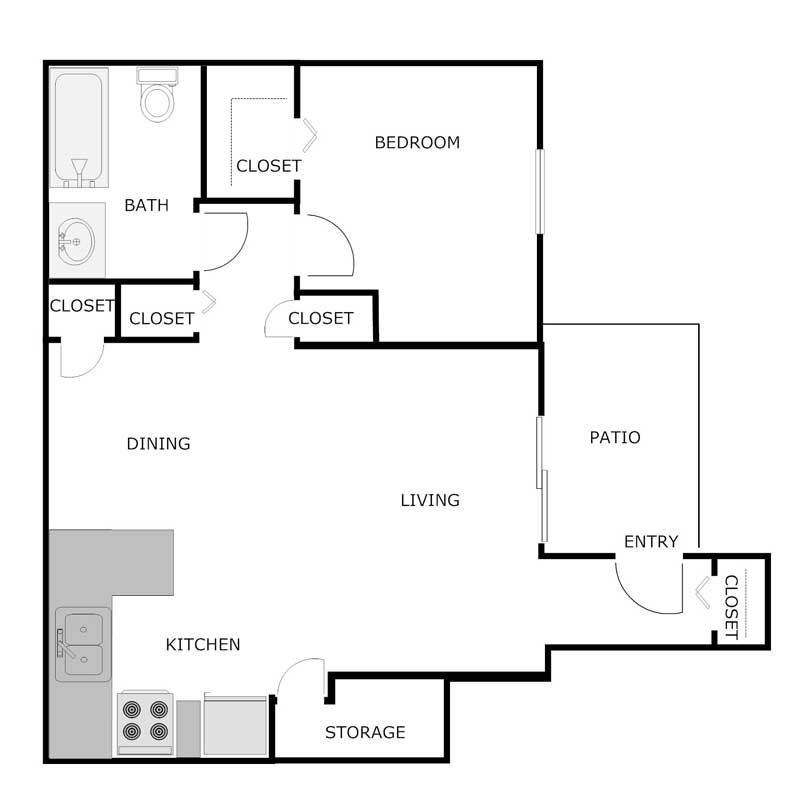 Floor Plans Deer Run Apartments Green Bay, WI A PRE/3 Property